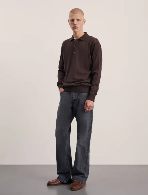 ANOTHER Polo Shirt 2.0, Brown Melange sold by ANOTHER ASPECT