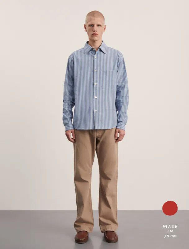 ANOTHER Shirt 4.0 JPN, Ao Shiro Stripe sold by ANOTHER ASPECT