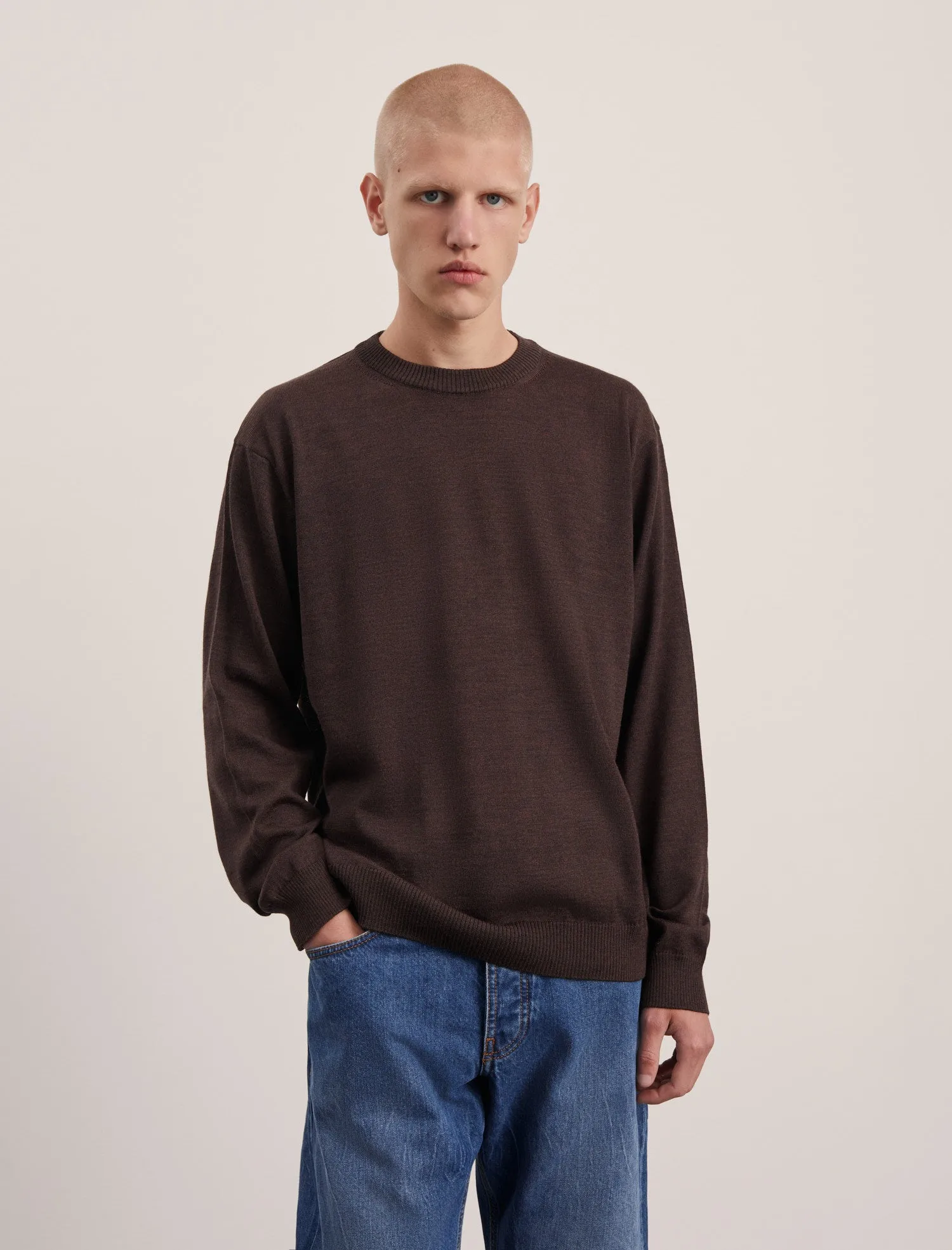 ANOTHER Sweater 5.0, Brown Melange sold by ANOTHER ASPECT product image thumbnail 2