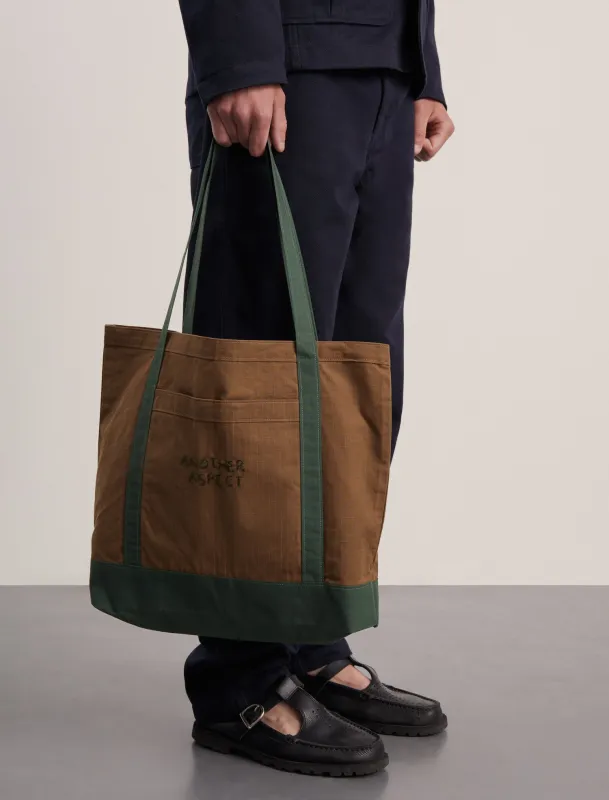 ANOTHER Boat Bag 1.0, Brown/Green sold by ANOTHER ASPECT