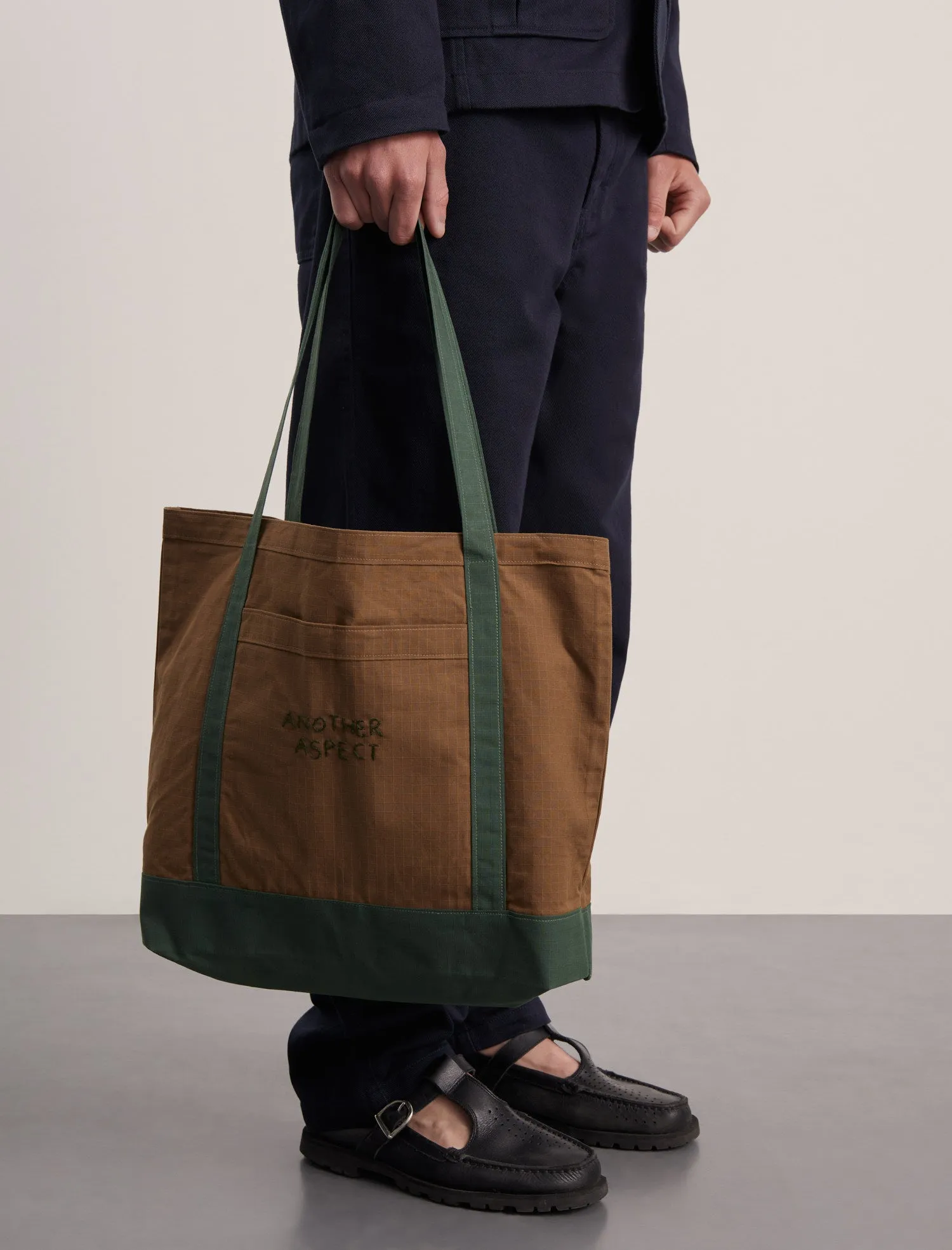 ANOTHER Boat Bag 1.0, Brown/Green sold by ANOTHER ASPECT