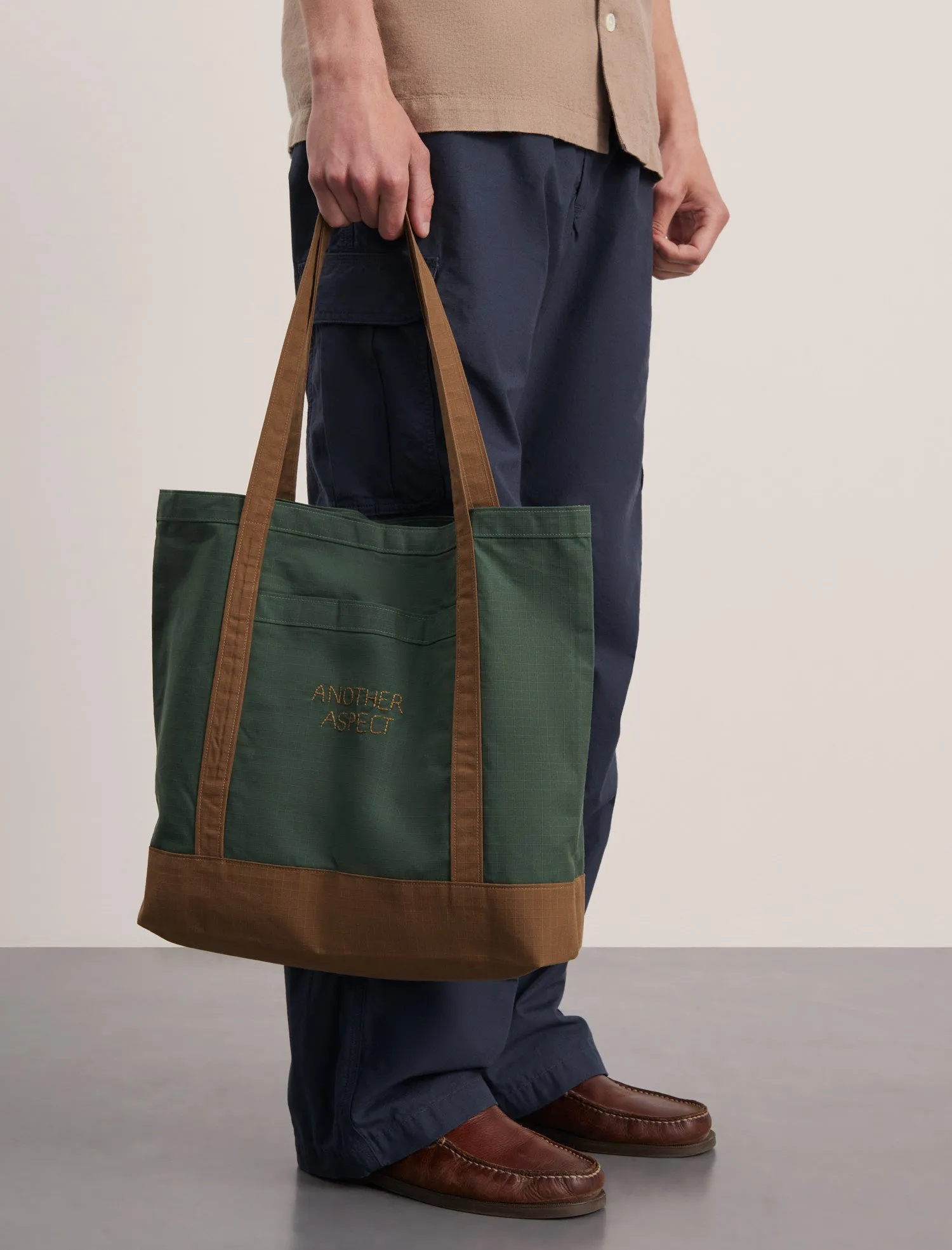 ANOTHER Boat Bag 1.0, Green/Brown sold by ANOTHER ASPECT