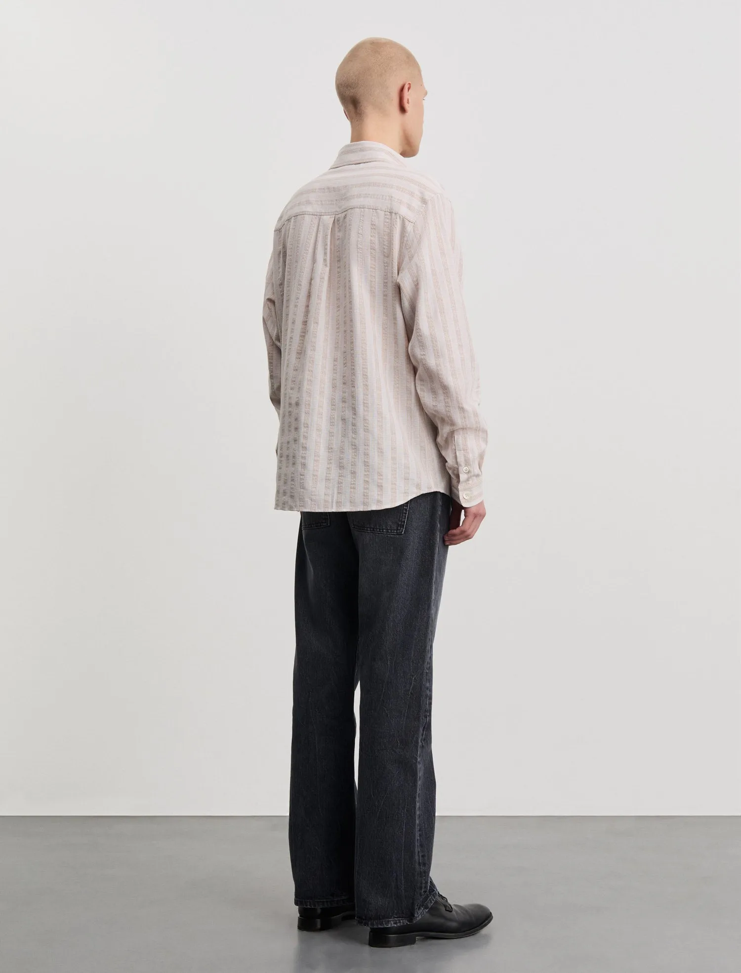 ANOTHER Shirt 4.0, Light Brown Stripe sold by ANOTHER ASPECT product image thumbnail 3