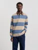 ANOTHER Rugby Polo 1.0, Blue Sand Stripe sold by ANOTHER ASPECT
