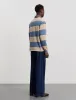 ANOTHER Rugby Polo 1.0, Blue Sand Stripe sold by ANOTHER ASPECT