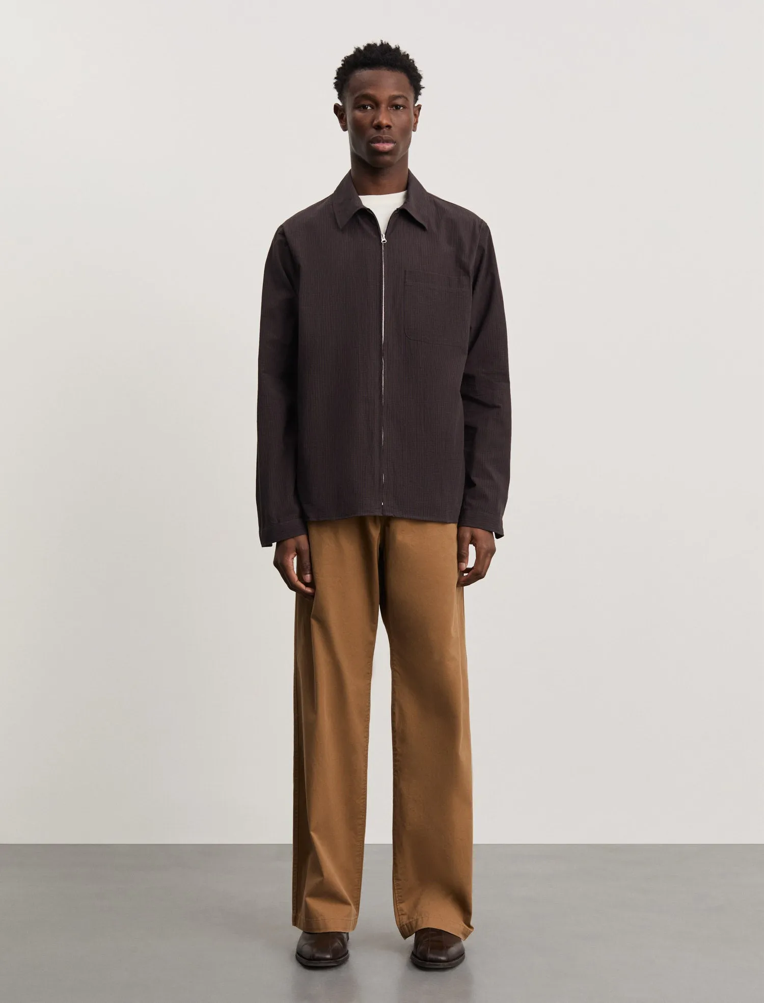 ANOTHER Zip Shirt 1.0 JPN, Kon Cairo Check sold by ANOTHER ASPECT