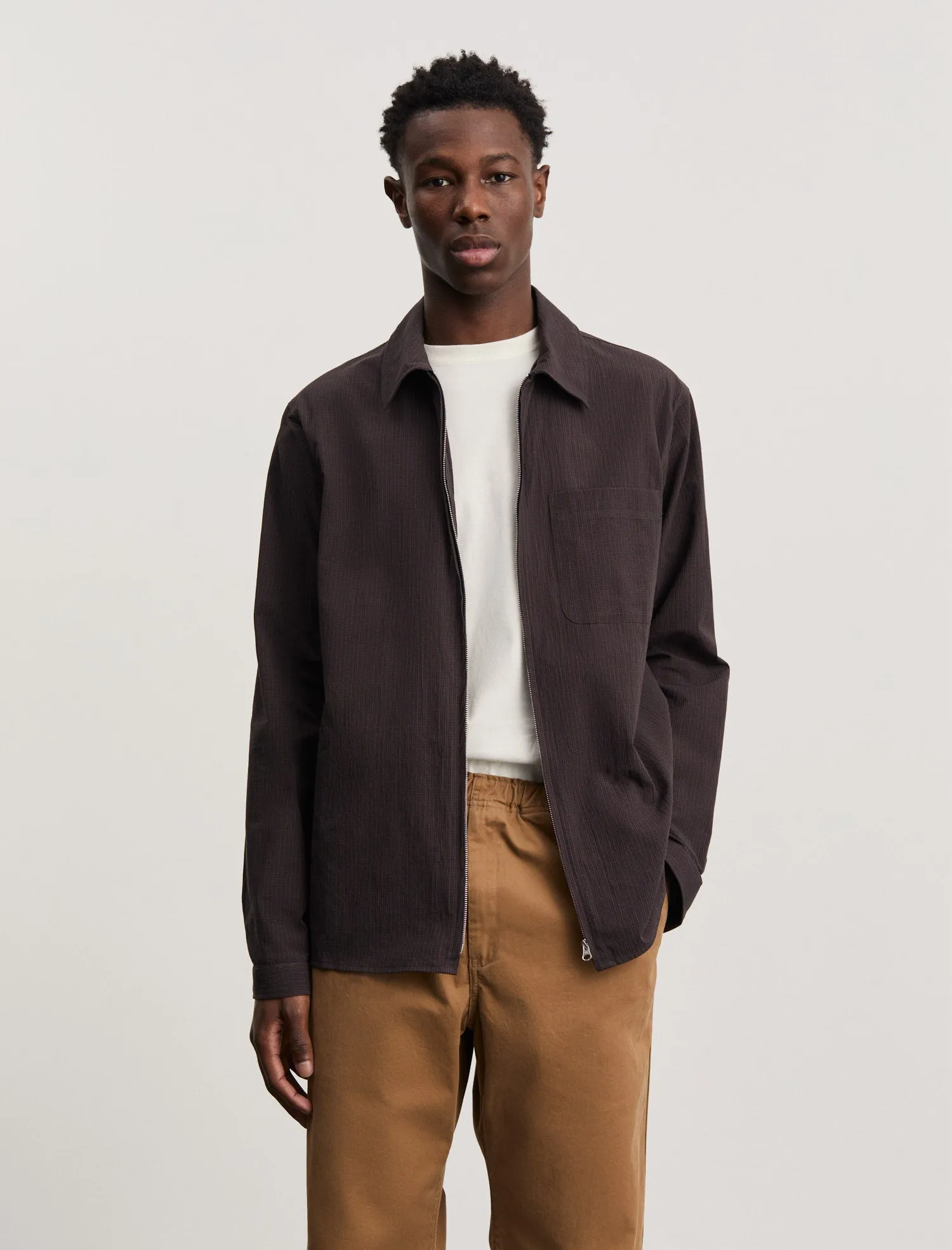 ANOTHER Zip Shirt 1.0 JPN, Kon Cairo Check sold by ANOTHER ASPECT product image thumbnail 2