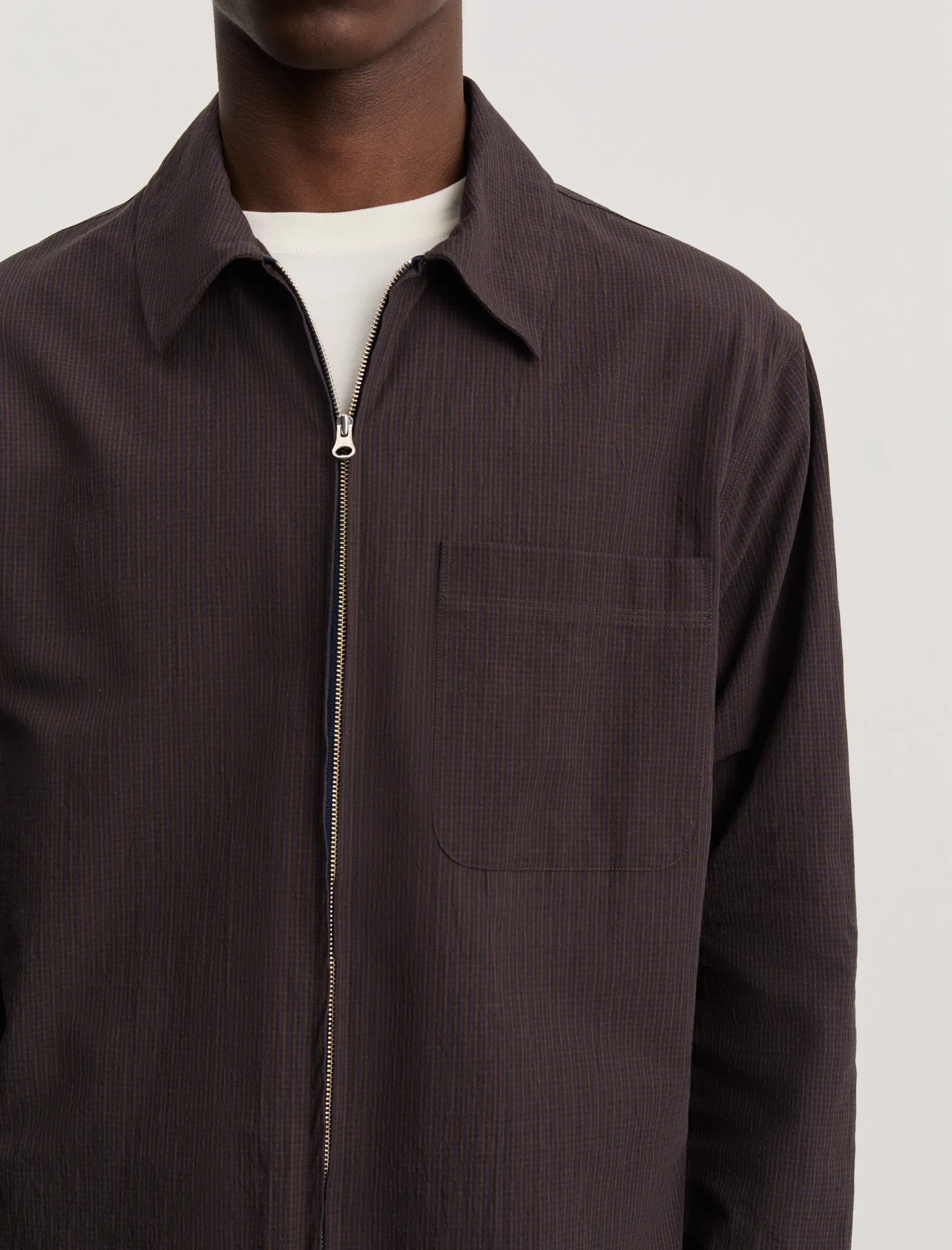 ANOTHER Zip Shirt 1.0 JPN, Kon Cairo Check sold by ANOTHER ASPECT product image thumbnail 4