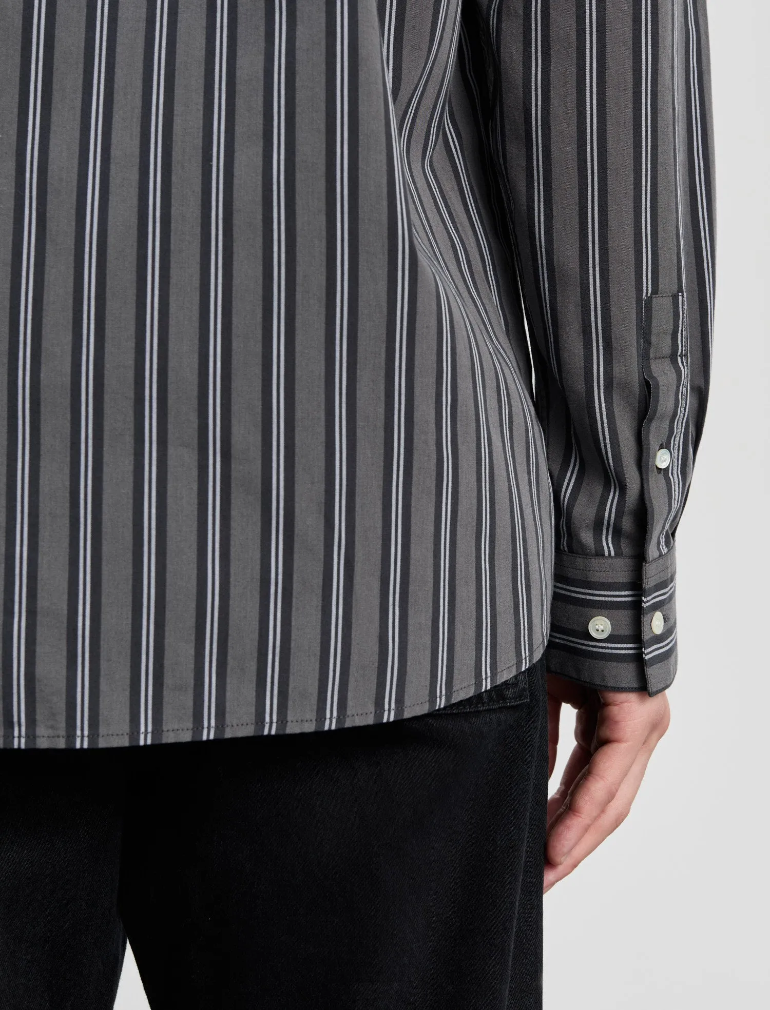 ANOTHER Shirt 3.0, Charcoal Stripe sold by ANOTHER ASPECT product image thumbnail 5