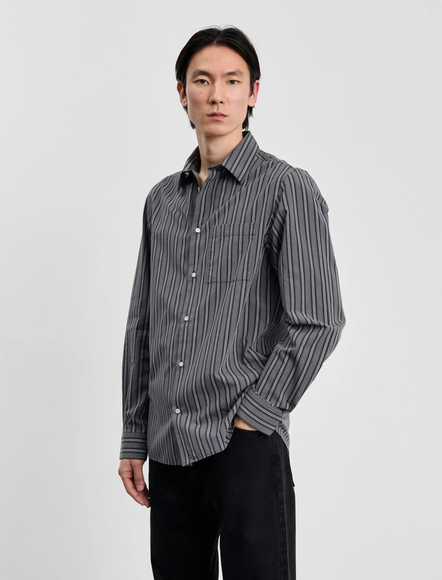 ANOTHER Shirt 3.0, Charcoal Stripe sold by ANOTHER ASPECT product image thumbnail 2