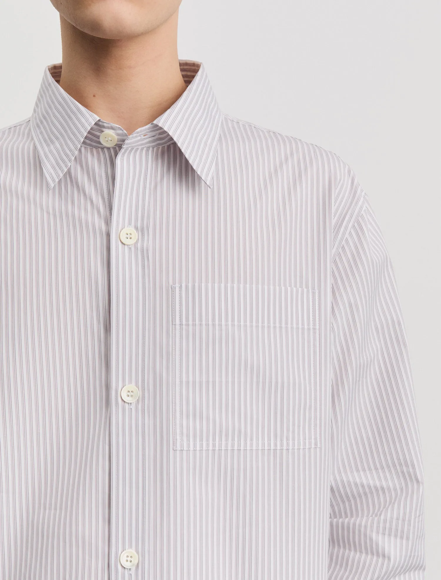 ANOTHER Shirt 4.0, Ecru Rose Stripe sold by ANOTHER ASPECT product image thumbnail 2