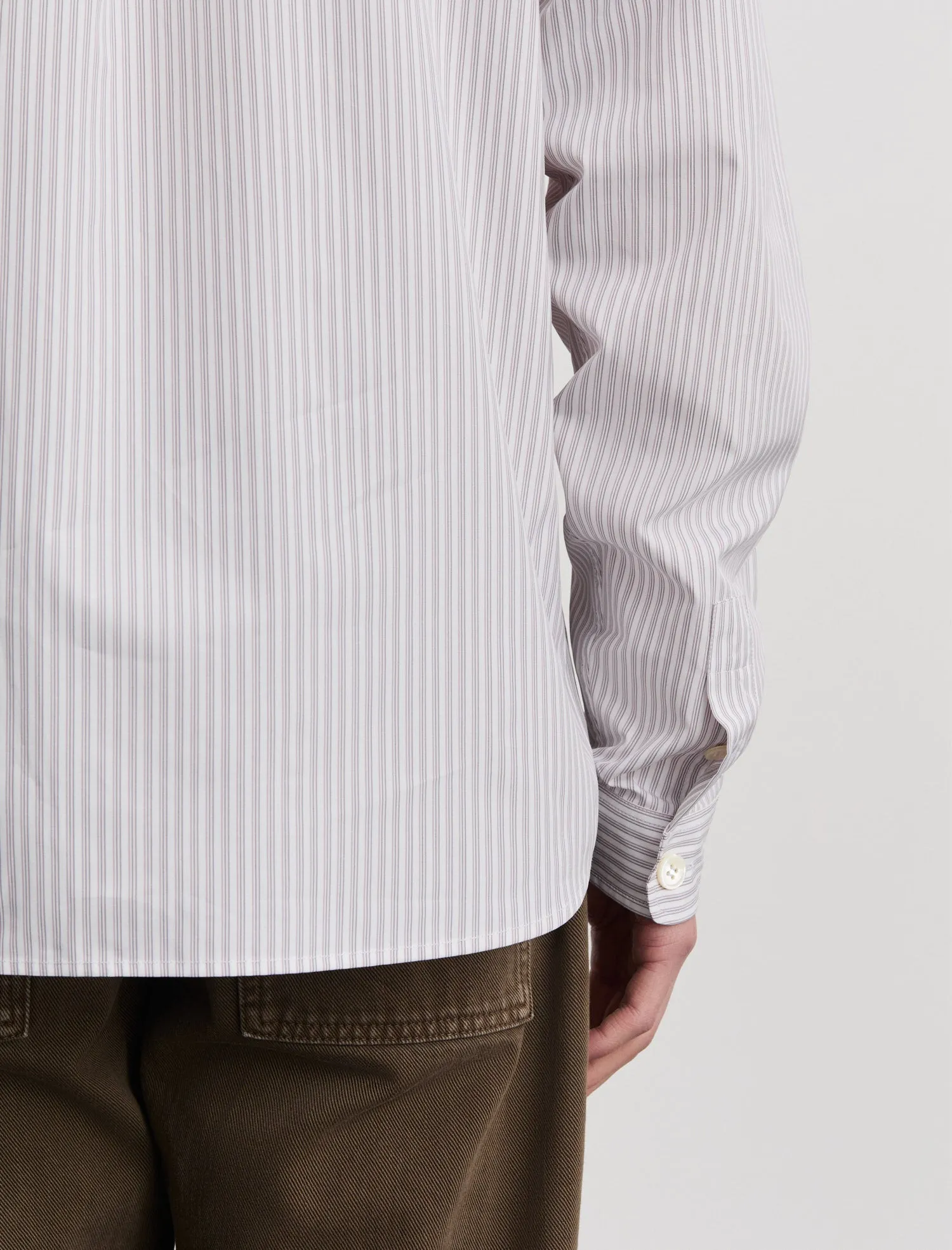 ANOTHER Shirt 4.0, Ecru Rose Stripe sold by ANOTHER ASPECT product image thumbnail 5
