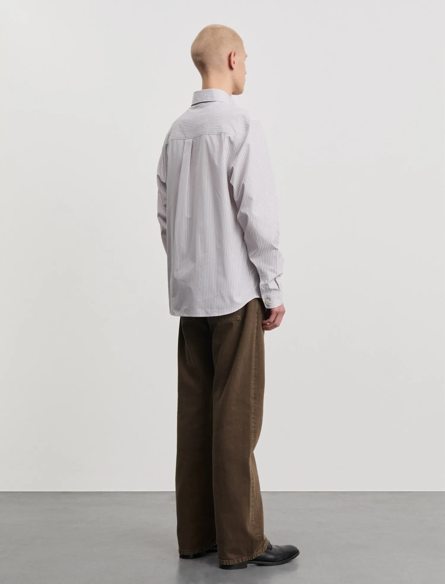 ANOTHER Shirt 4.0, Ecru Rose Stripe sold by ANOTHER ASPECT product image thumbnail 4