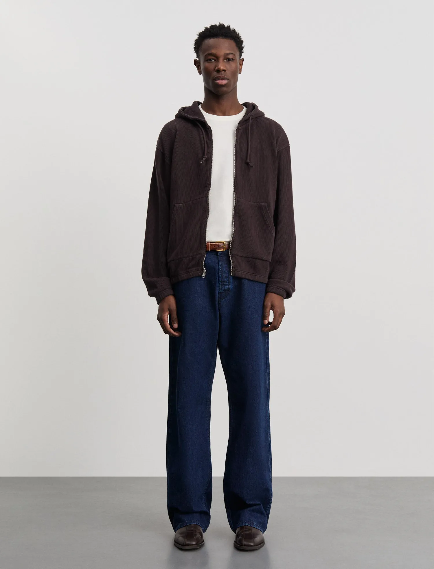 ANOTHER Zip Hoodie 1.0, Dark Brown sold by ANOTHER ASPECT