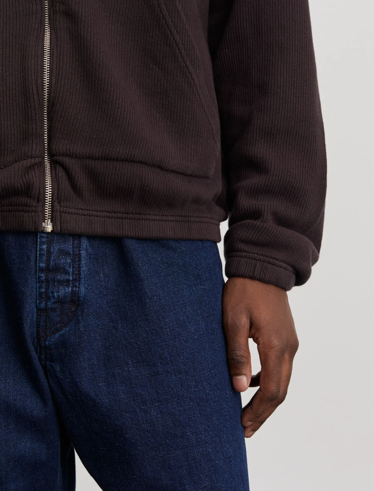 ANOTHER Zip Hoodie 1.0, Dark Brown sold by ANOTHER ASPECT product image thumbnail 5