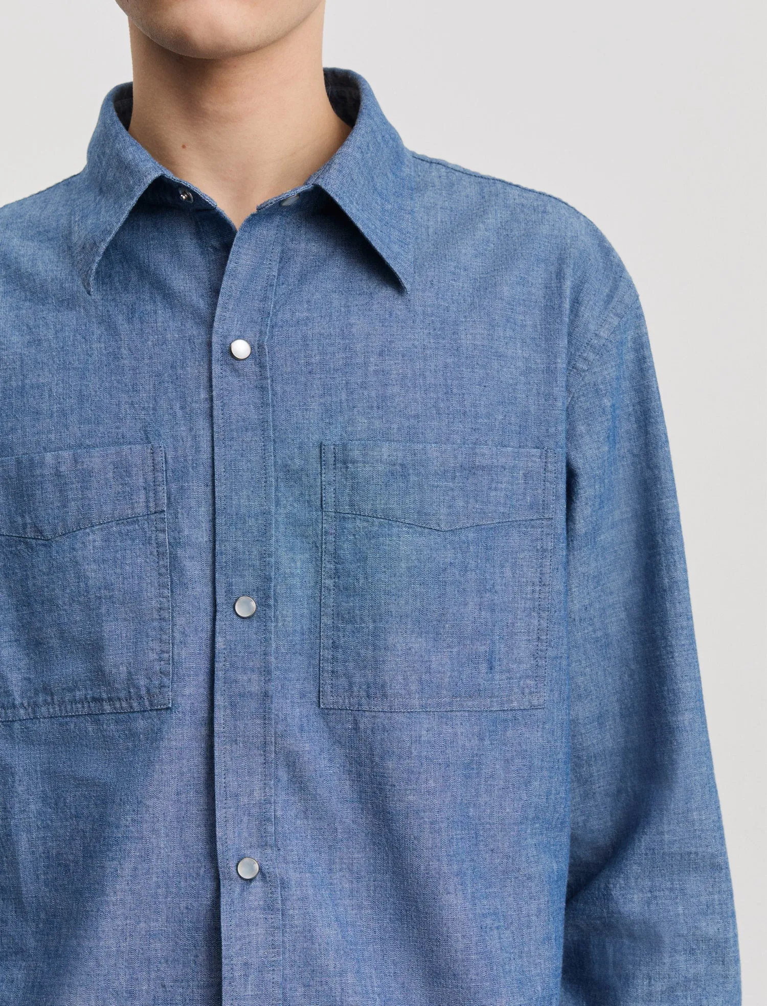 ANOTHER Shirt 5.0, Blue Chambray sold by ANOTHER ASPECT product image thumbnail 2