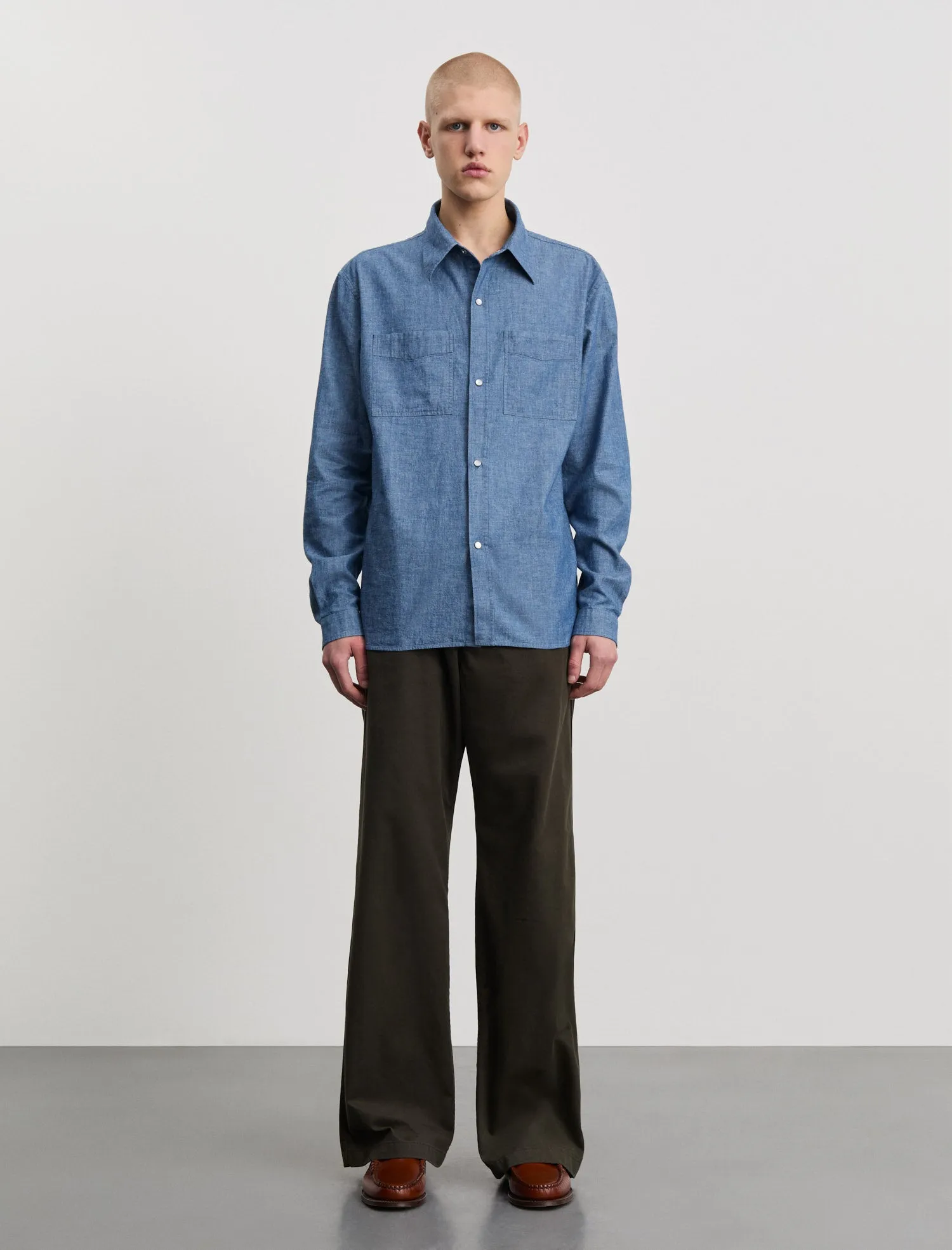 ANOTHER Shirt 5.0, Blue Chambray sold by ANOTHER ASPECT