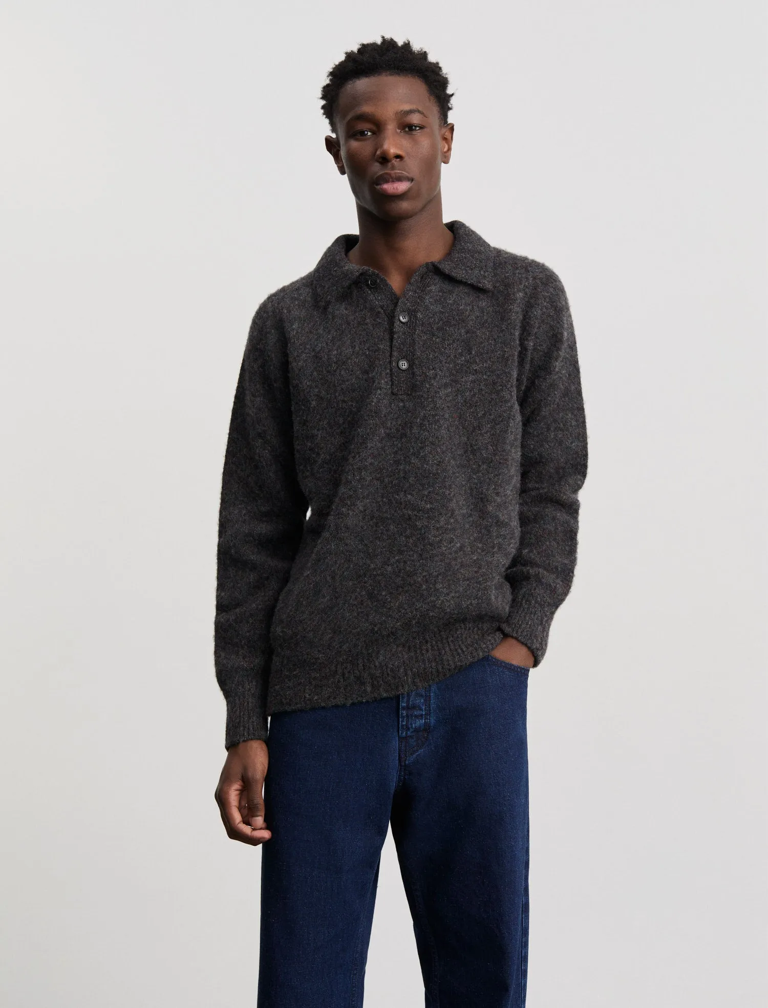 ANOTHER Polo Shirt 4.0, Grey Melange sold by ANOTHER ASPECT product image thumbnail 2