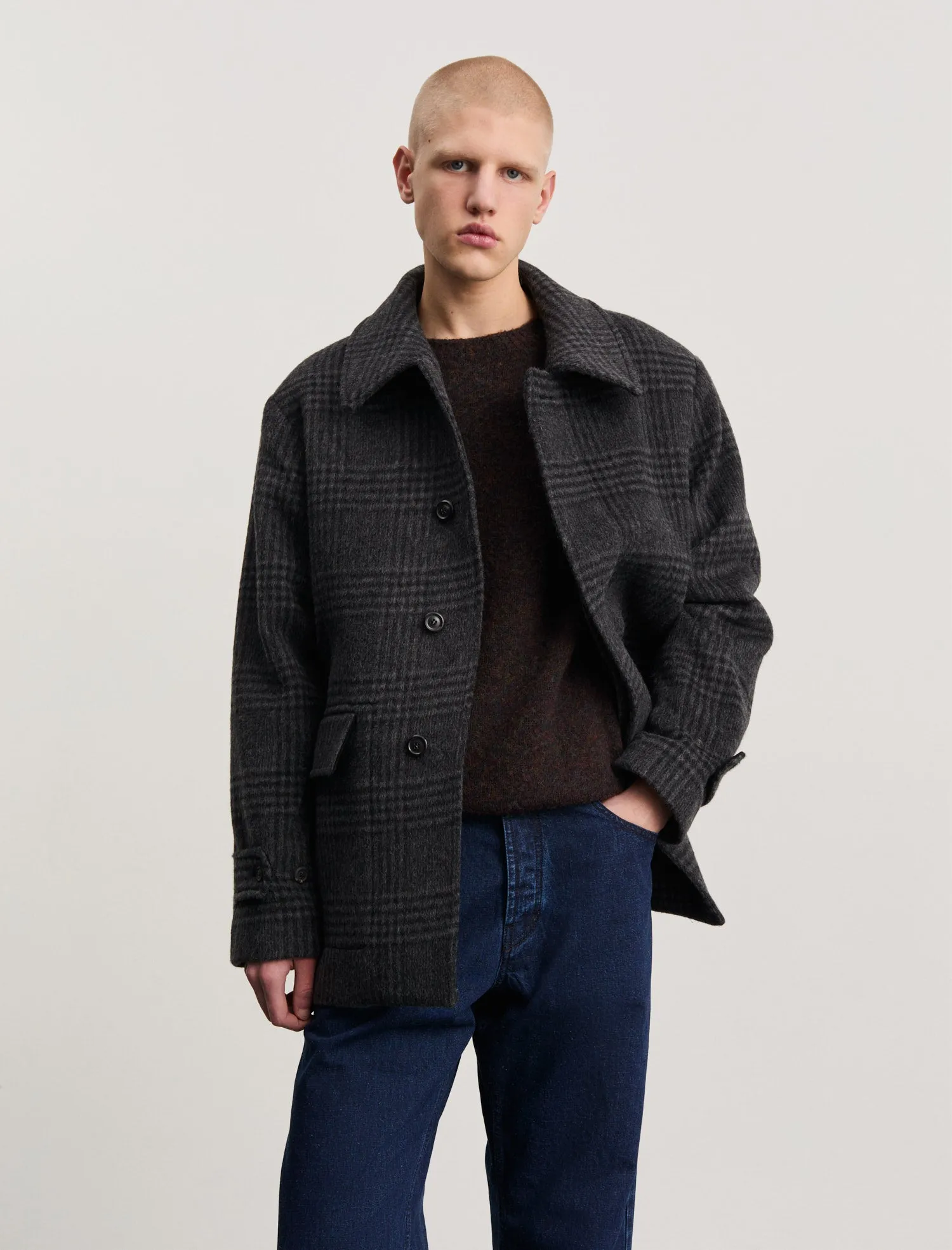 ANOTHER Coat 1.0, Grey Black Tartan sold by ANOTHER ASPECT product image thumbnail 2