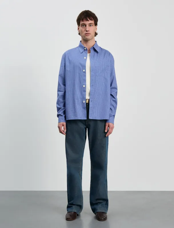 ANOTHER Shirt 4.0, Blue/White Check sold by ANOTHER ASPECT