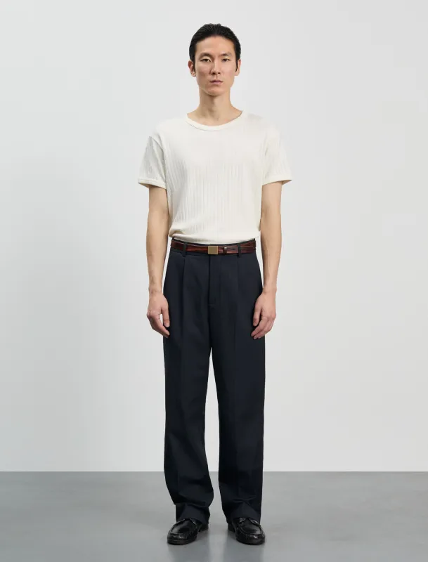 ANOTHER Pants 1.0, Navy Pinstripe sold by ANOTHER ASPECT