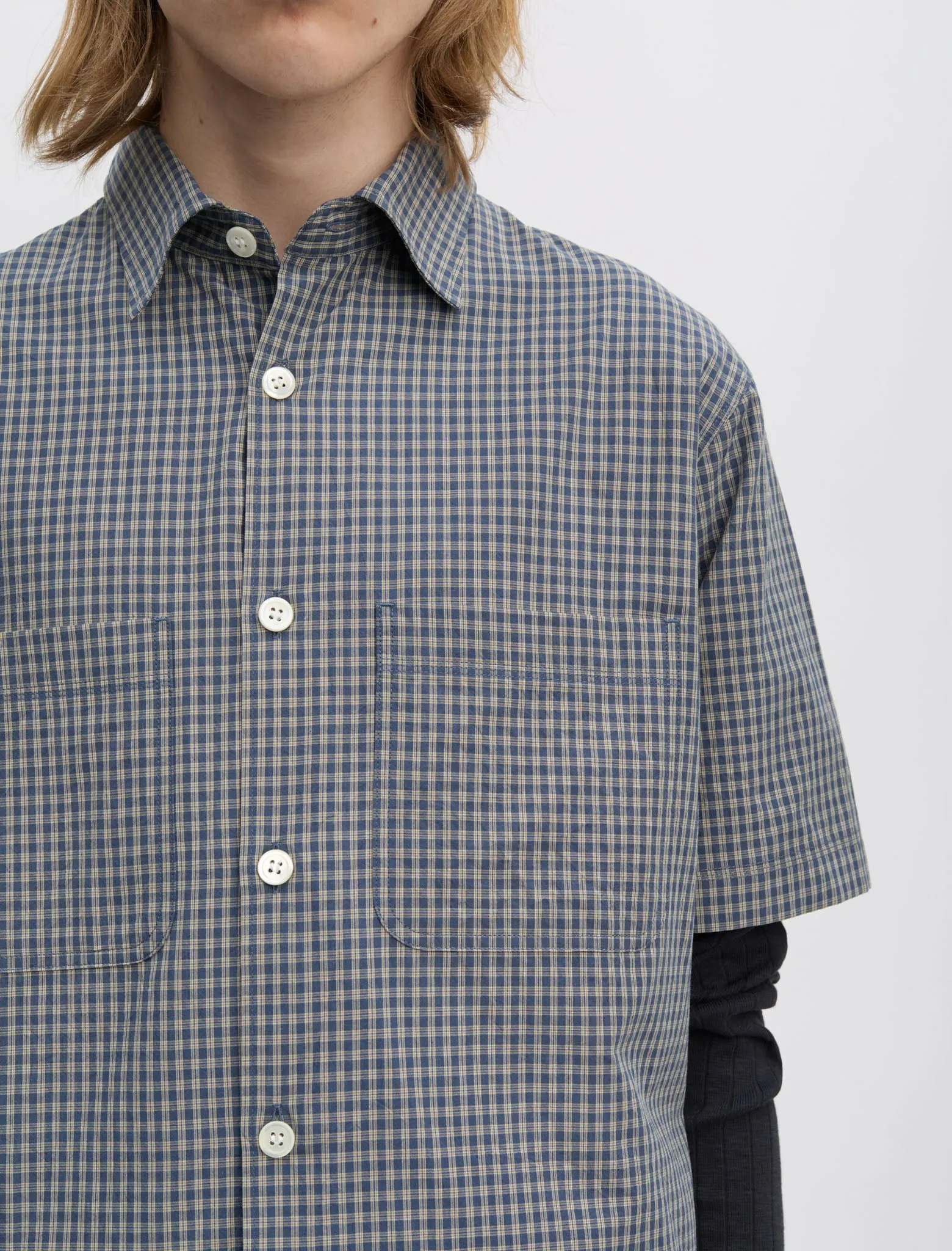 ANOTHER Shirt 4.1 JPN, Blue Check sold by ANOTHER ASPECT product image thumbnail 2
