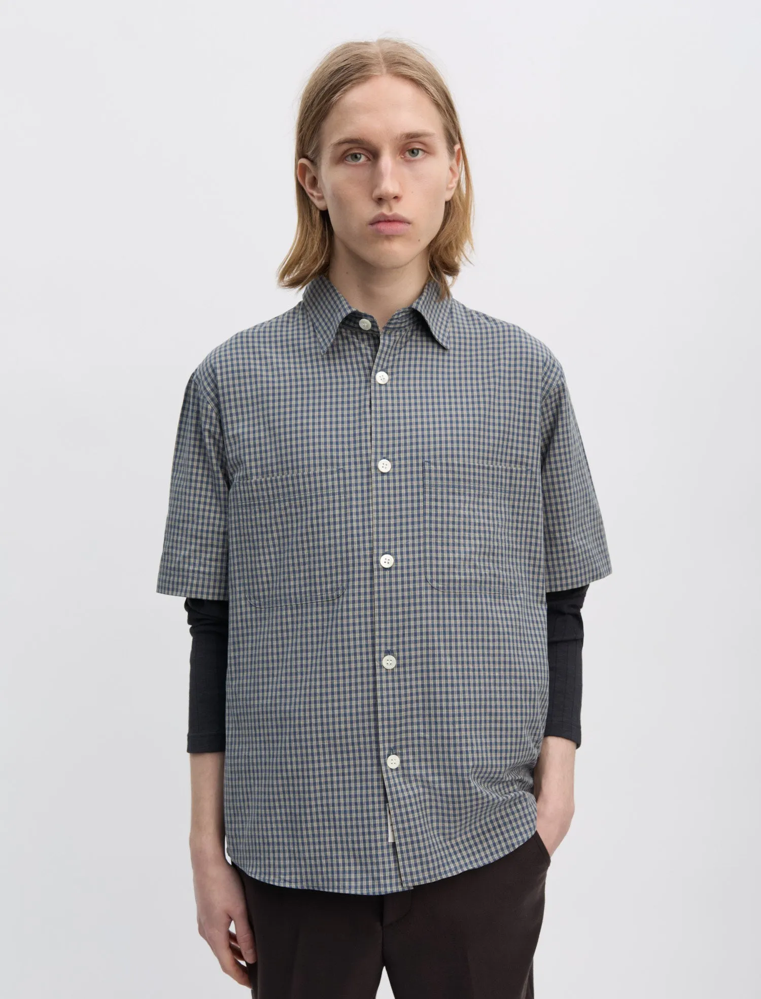 ANOTHER Shirt 4.1 JPN, Blue Check sold by ANOTHER ASPECT product image thumbnail 3