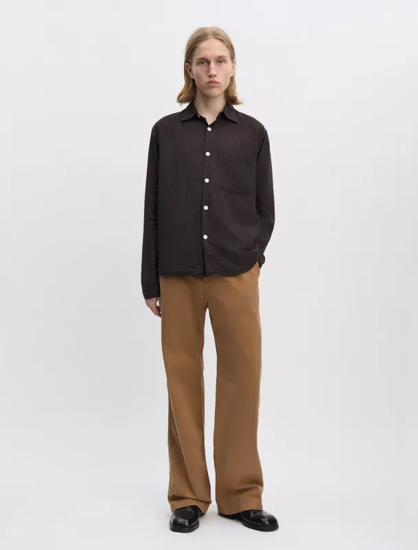 ANOTHER Shirt 4.0 JPN, Navy/Brown Check made by ANOTHER ASPECT