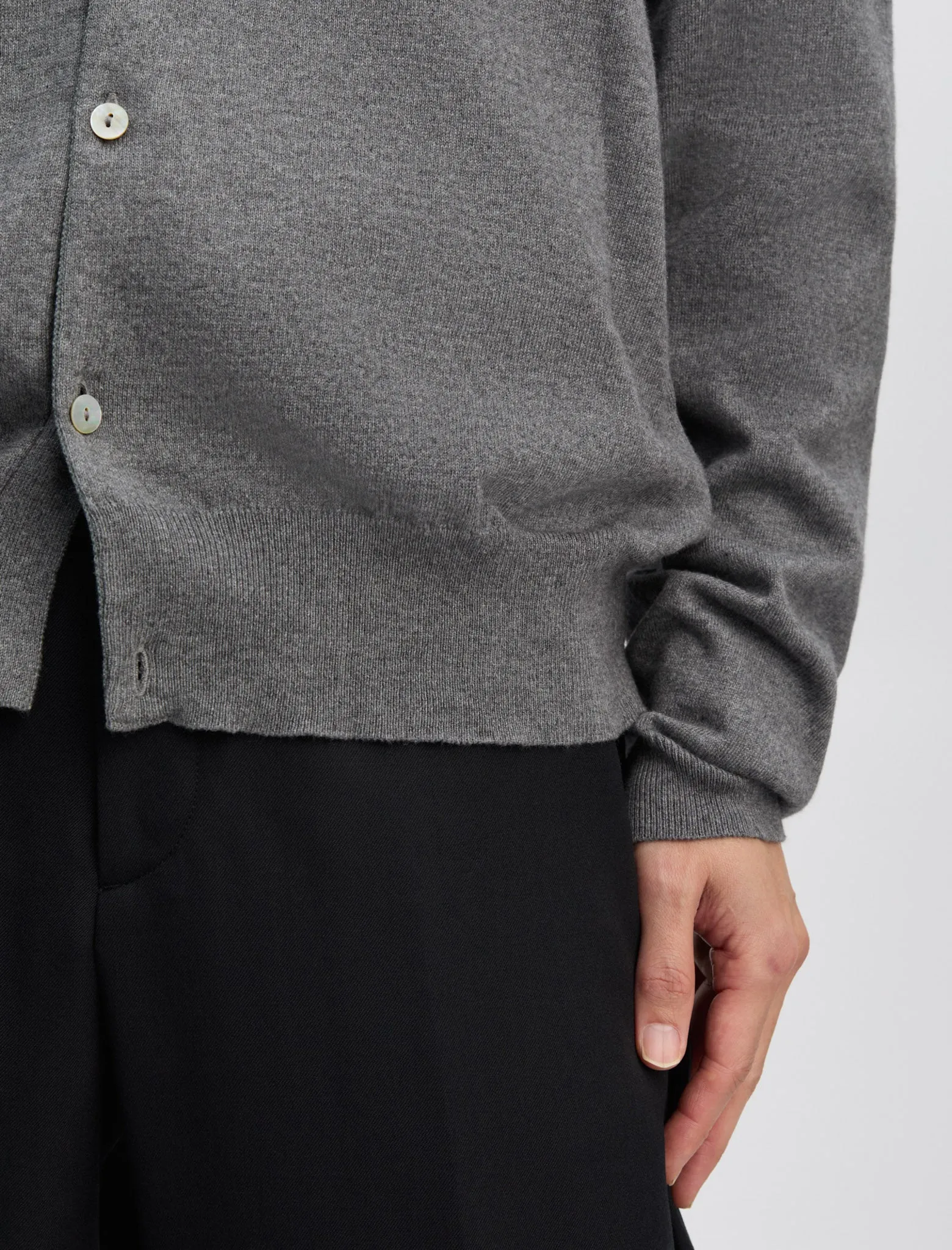 ANOTHER Cardigan 2.0, Dark Grey Melange sold by ANOTHER ASPECT product image thumbnail 5