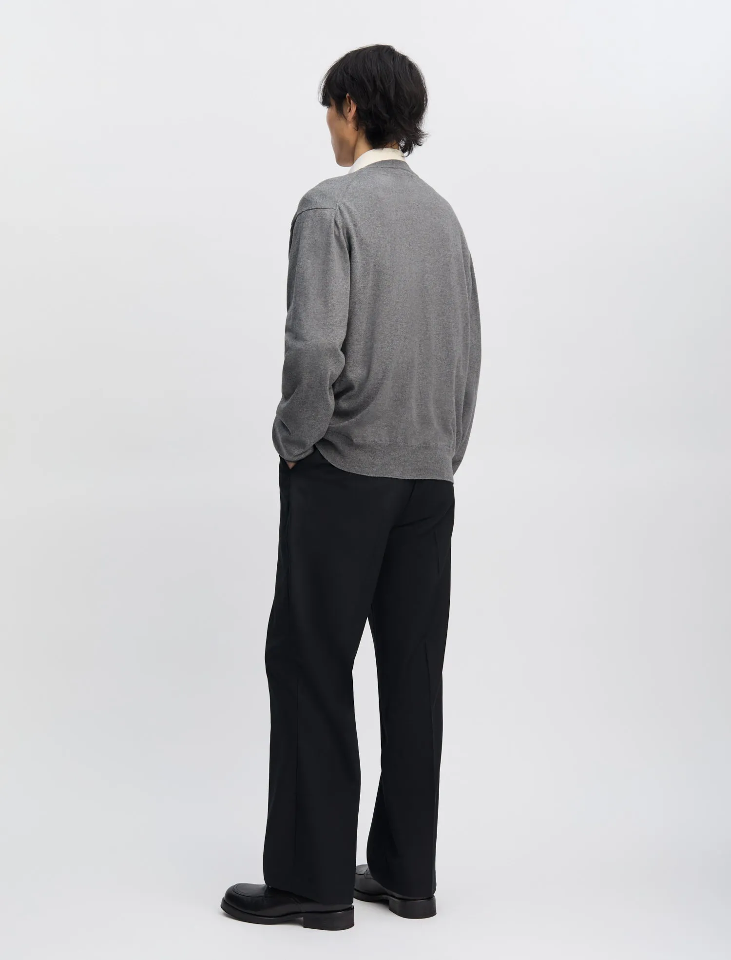 ANOTHER Cardigan 2.0, Dark Grey Melange sold by ANOTHER ASPECT product image thumbnail 3