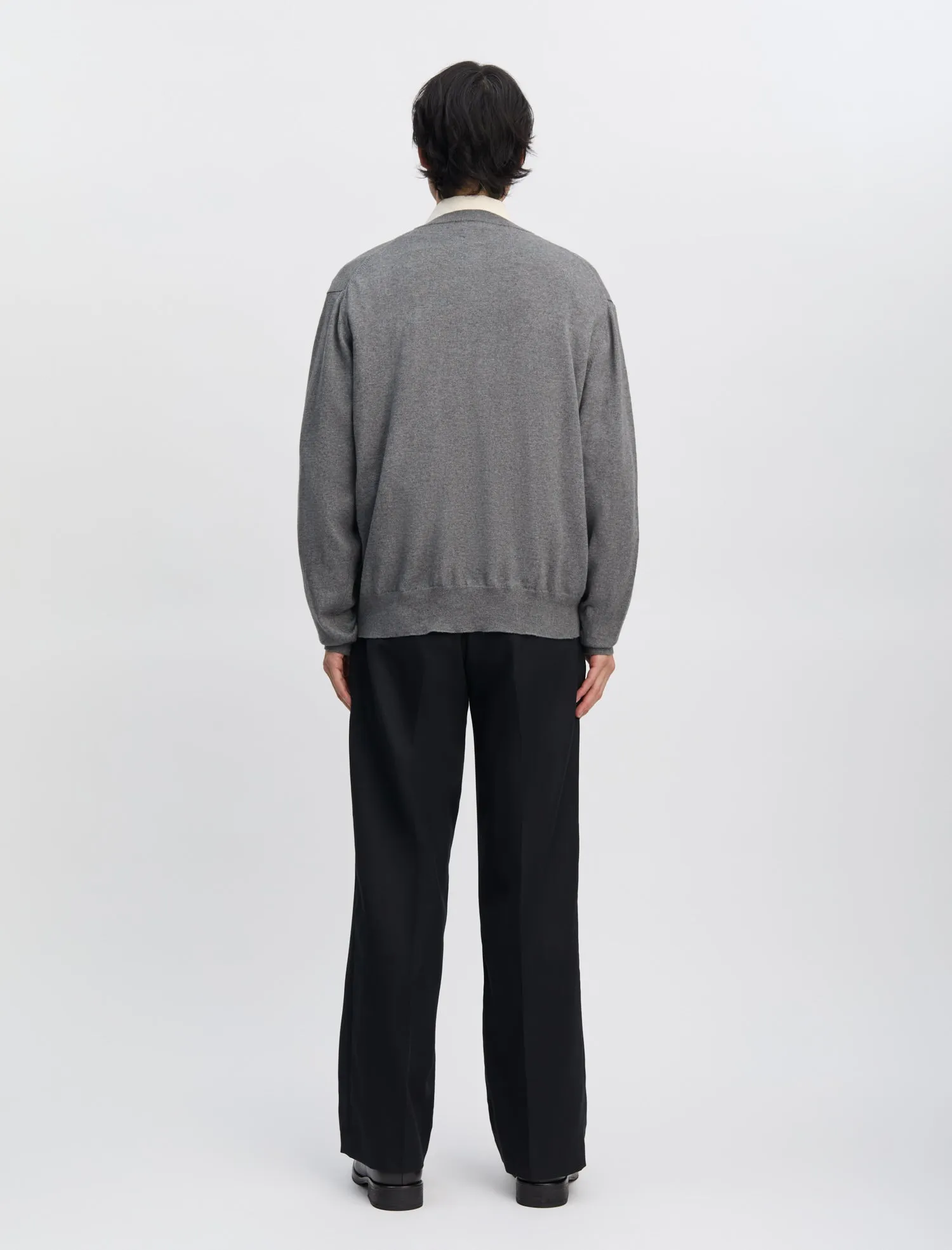 ANOTHER Cardigan 2.0, Dark Grey Melange sold by ANOTHER ASPECT product image thumbnail 4