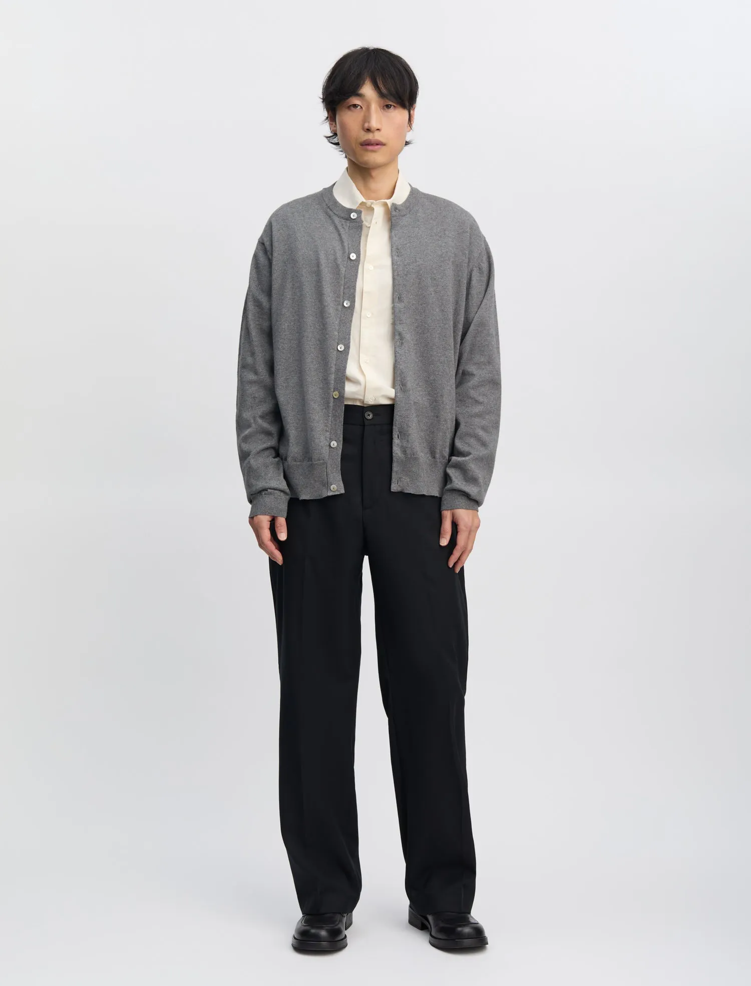 ANOTHER Cardigan 2.0, Dark Grey Melange sold by ANOTHER ASPECT