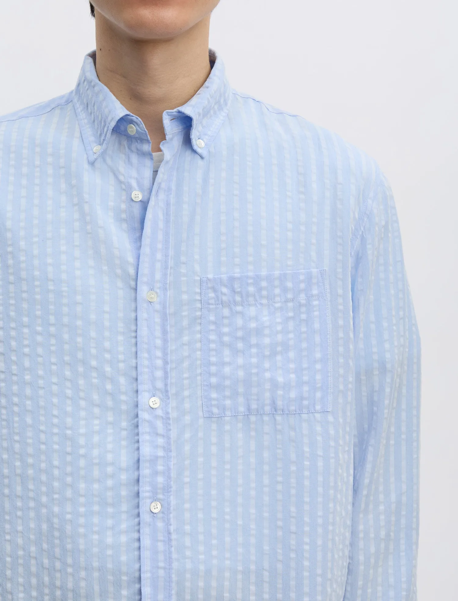 ANOTHER Shirt 1.0, Sky Blue Stripe sold by ANOTHER ASPECT product image thumbnail 2