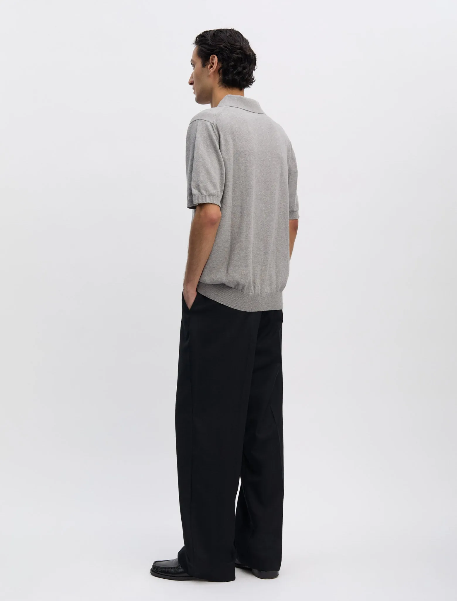 ANOTHER Polo Shirt 3.0, Light Grey Melange sold by ANOTHER ASPECT product image thumbnail 4