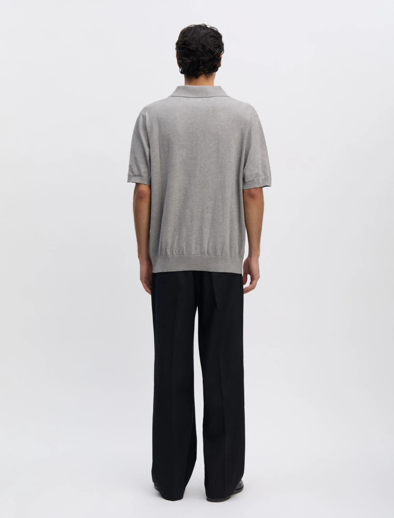 ANOTHER Polo Shirt 3.0, Light Grey Melange sold by ANOTHER ASPECT product image thumbnail 3