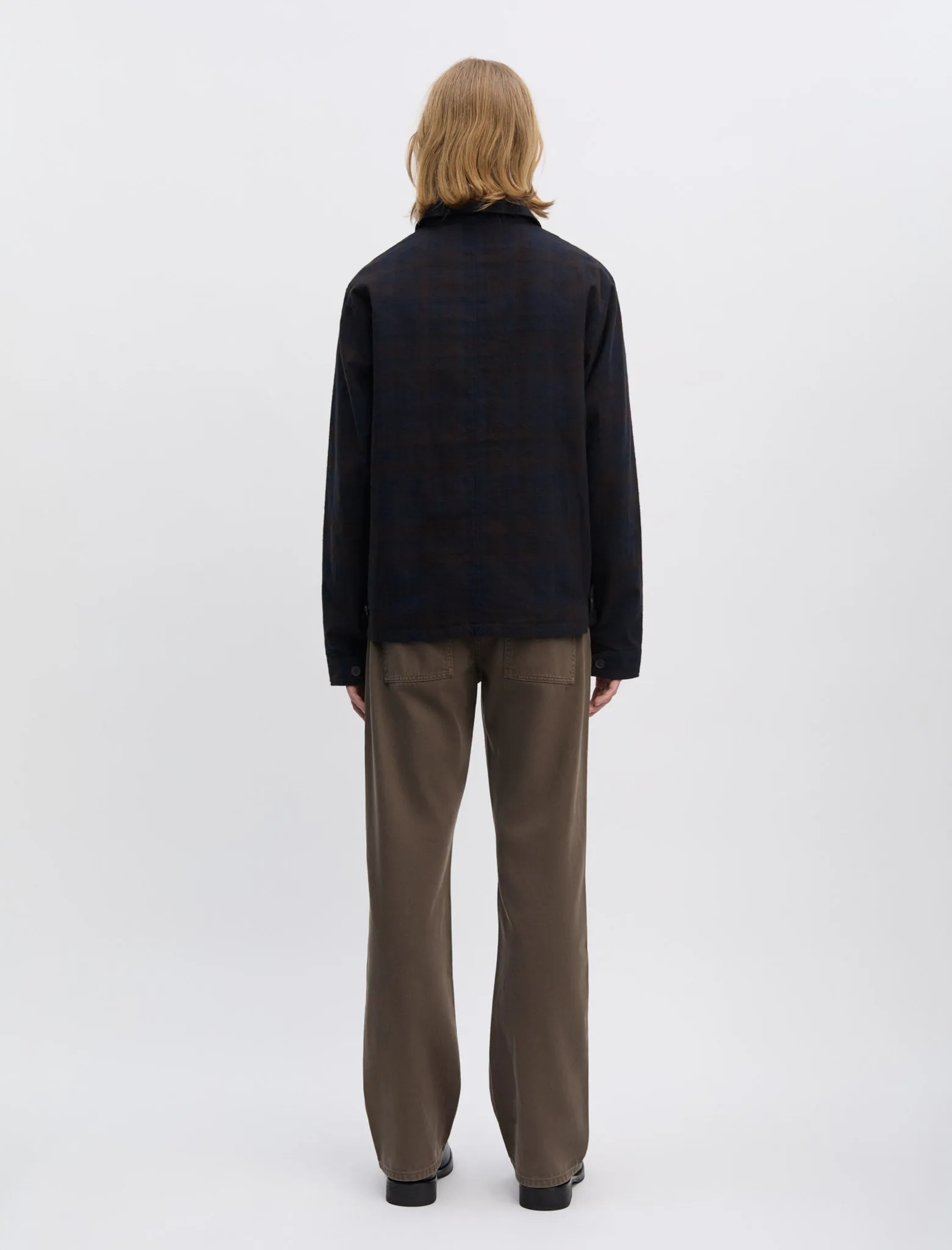 ANOTHER Overshirt 3.0, Navy/Brown Check sold by ANOTHER ASPECT product image thumbnail 5