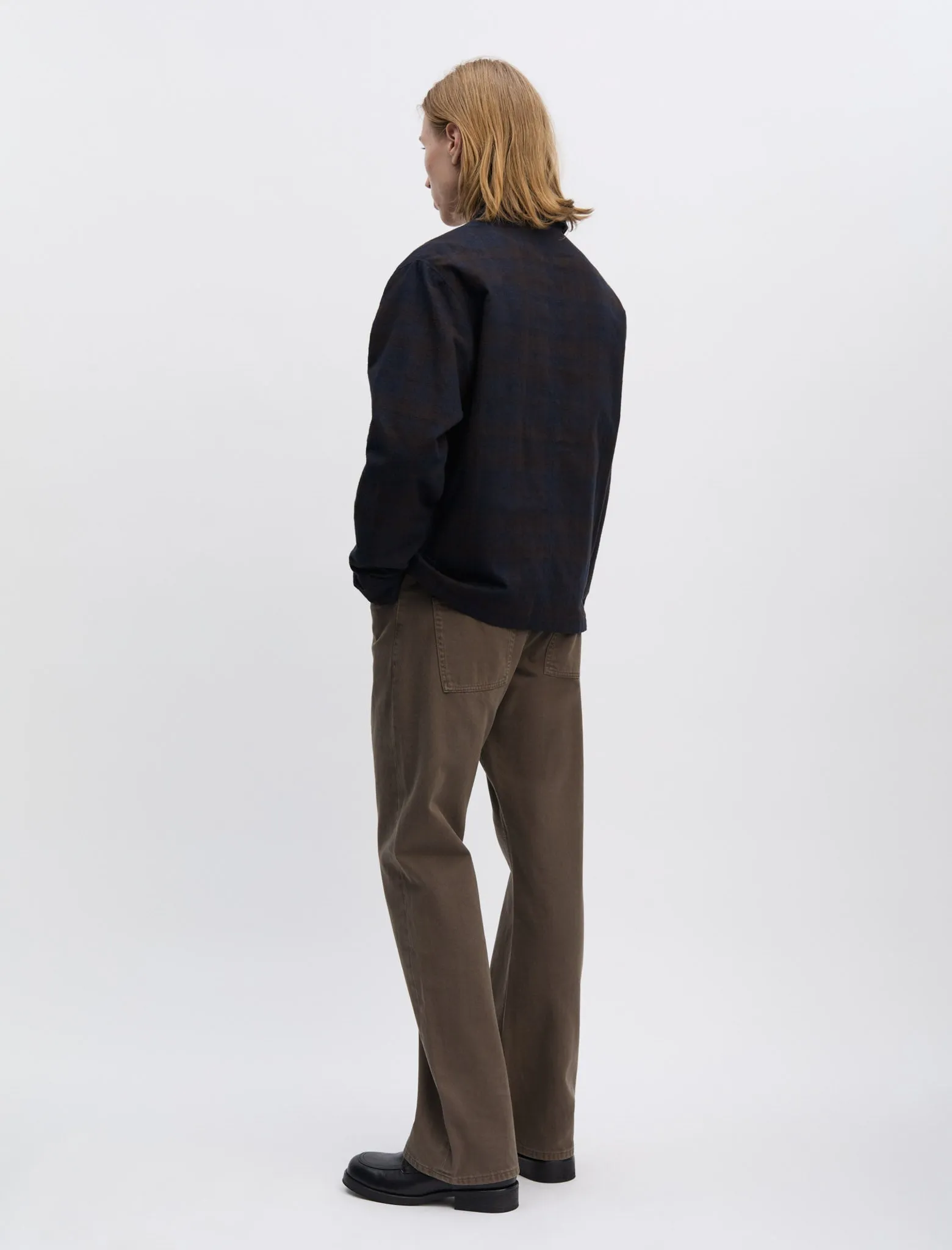 ANOTHER Overshirt 3.0, Navy/Brown Check sold by ANOTHER ASPECT product image thumbnail 4