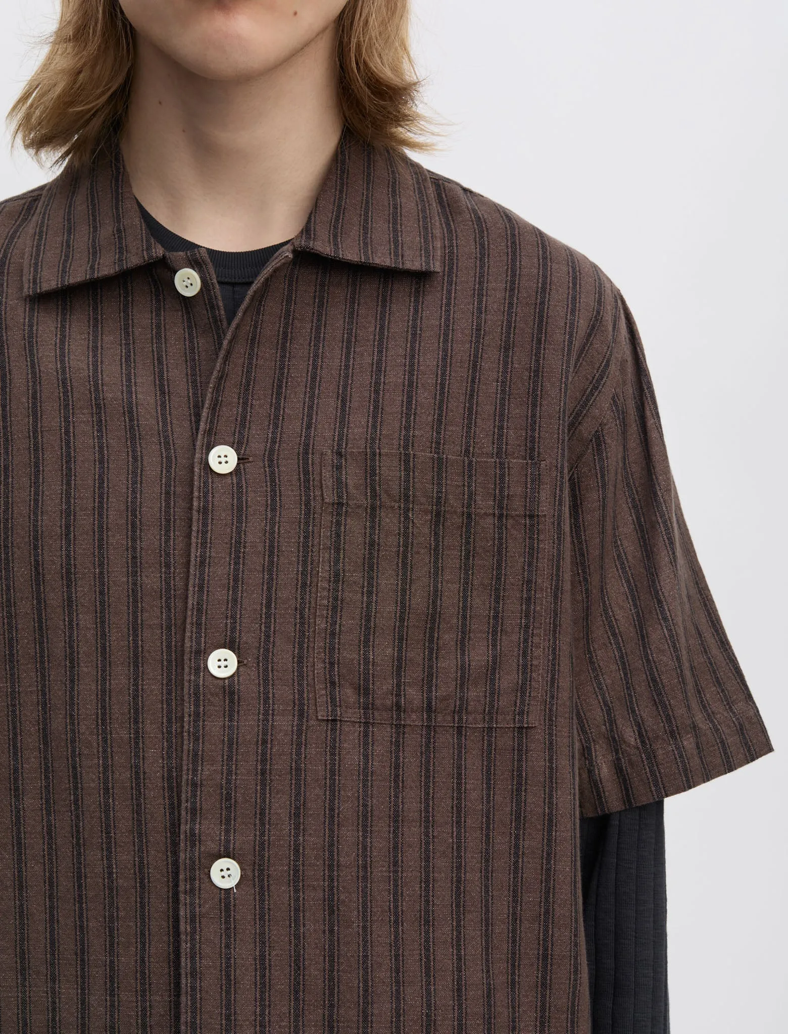 ANOTHER Shirt 2.0, Brown Stripe sold by ANOTHER ASPECT product image thumbnail 2