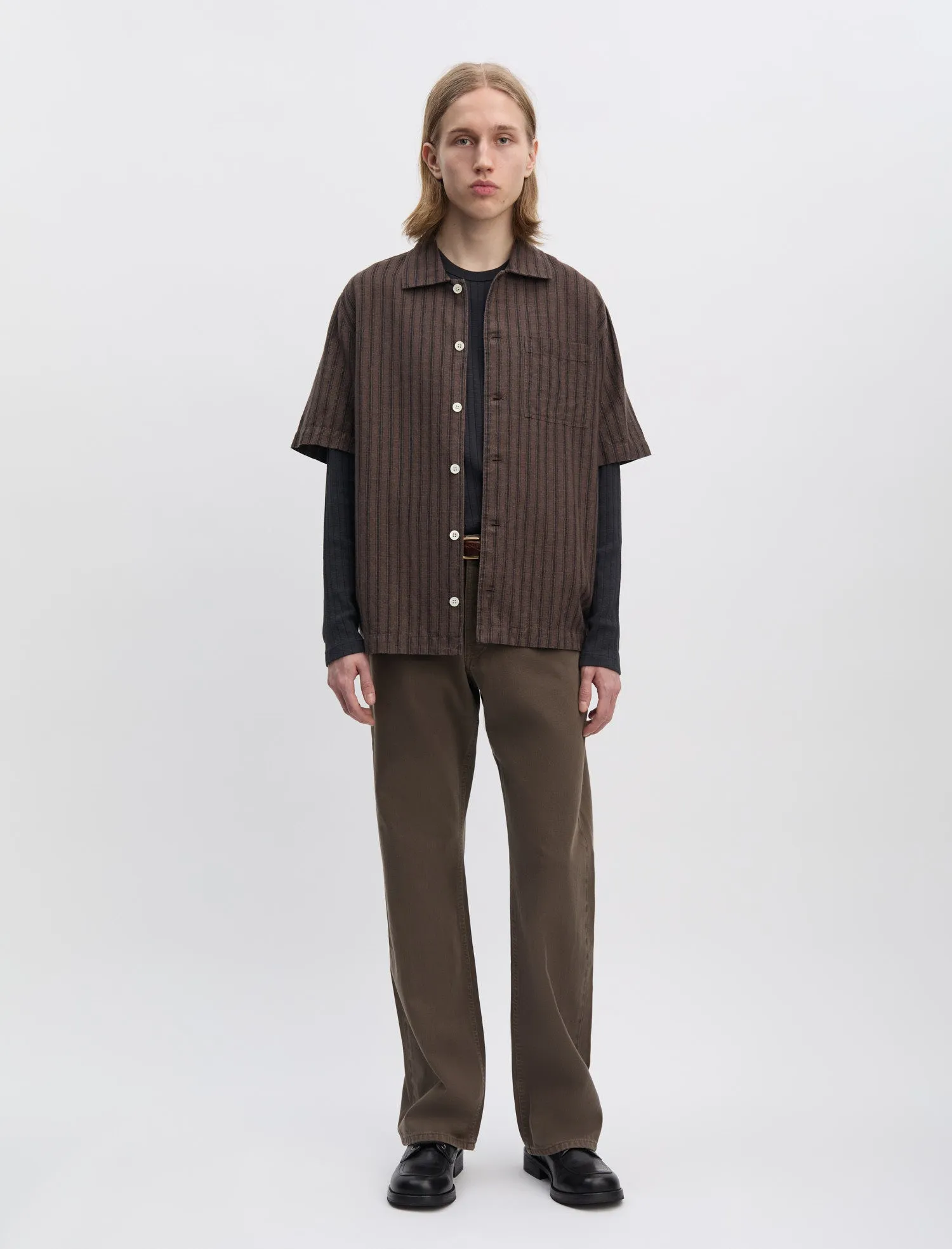 ANOTHER Shirt 2.0, Brown Stripe sold by ANOTHER ASPECT