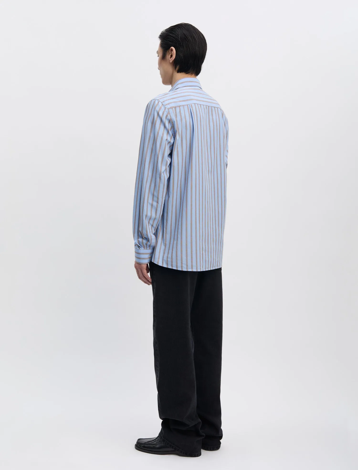 ANOTHER Shirt 3.0, Blue/Brown Stripe sold by ANOTHER ASPECT product image thumbnail 5