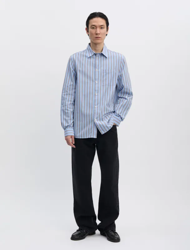 ANOTHER Shirt 3.0, Blue/Brown Stripe made by ANOTHER ASPECT