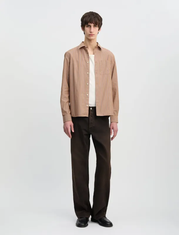 ANOTHER Shirt 3.0, Brown/White Stripe made by ANOTHER ASPECT