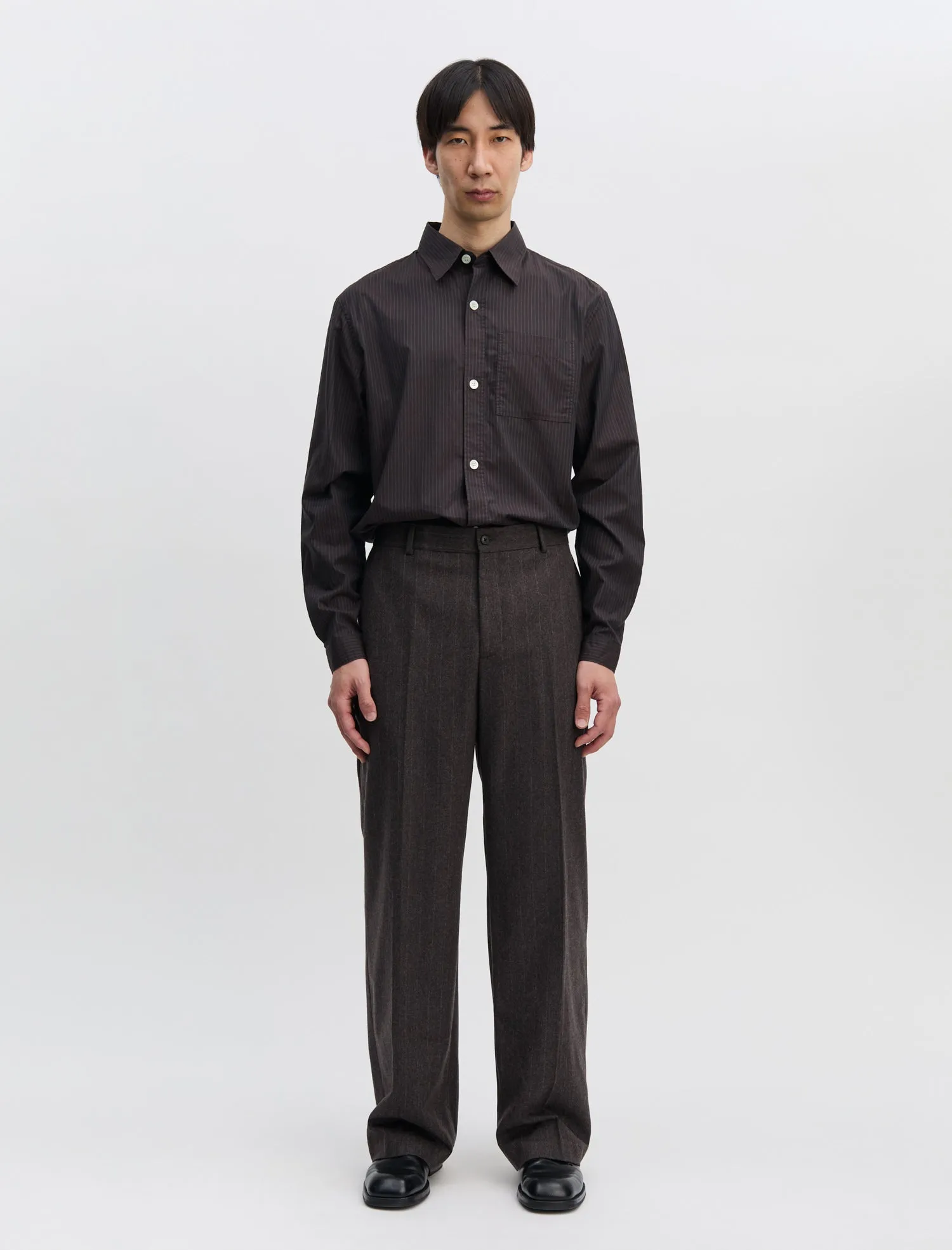 ANOTHER Suit Pants 2.0, Brown Stripe sold by ANOTHER ASPECT