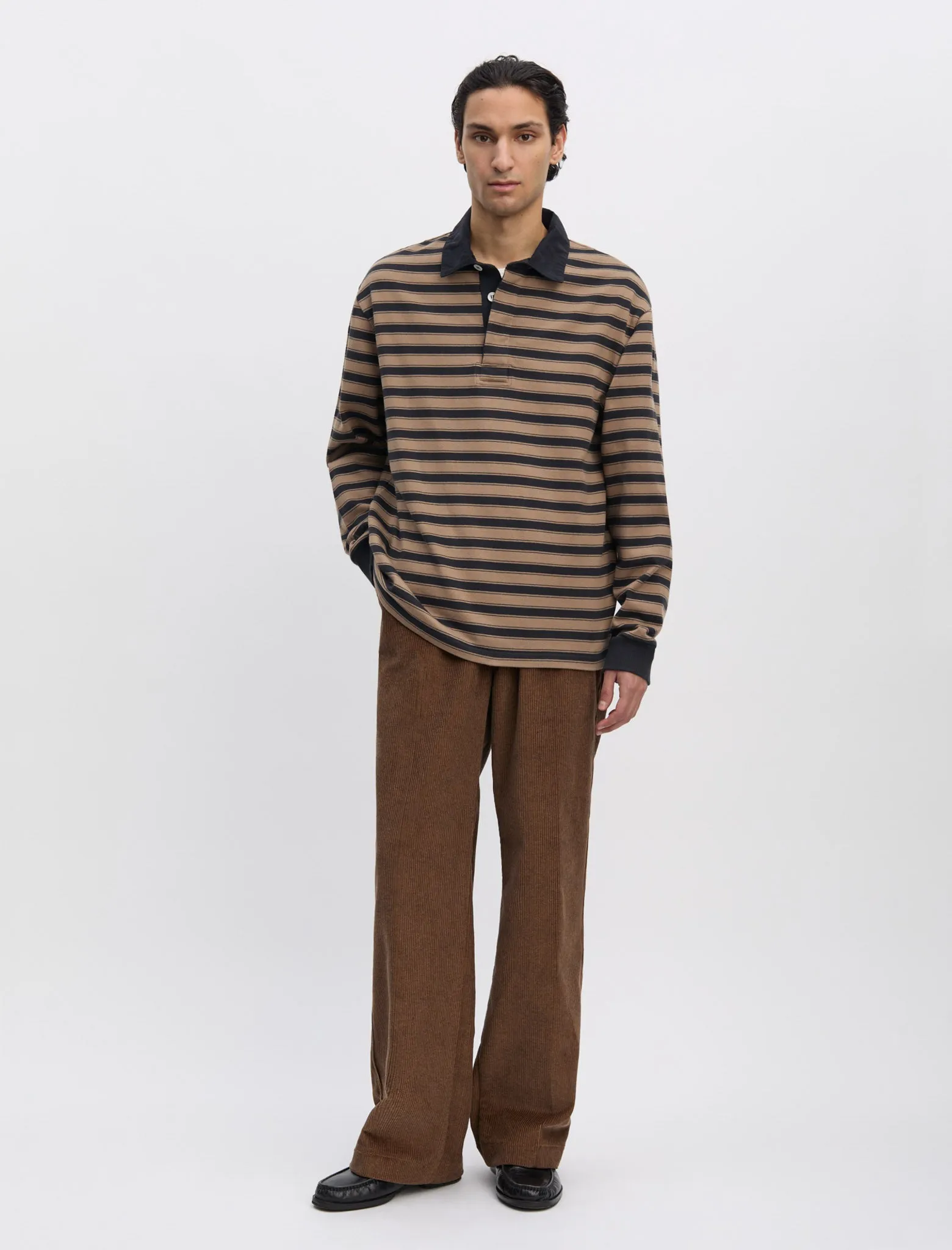 ANOTHER Rugby Polo 1.0, Grey/Brown sold by ANOTHER ASPECT