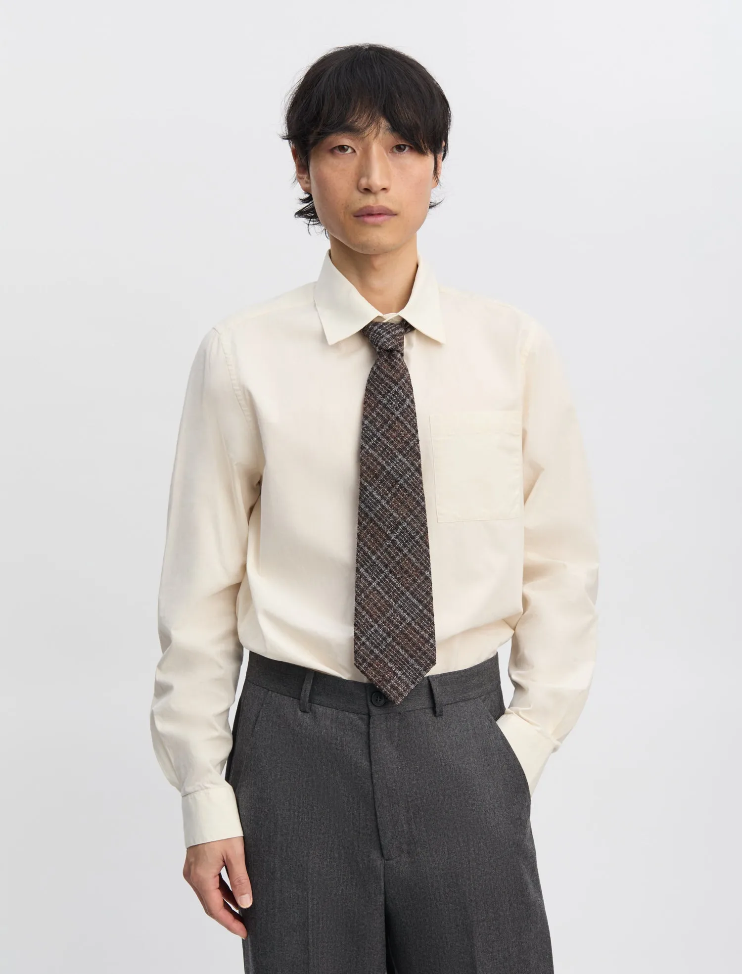 ANOTHER Tie 1.0, Grey Check sold by ANOTHER ASPECT