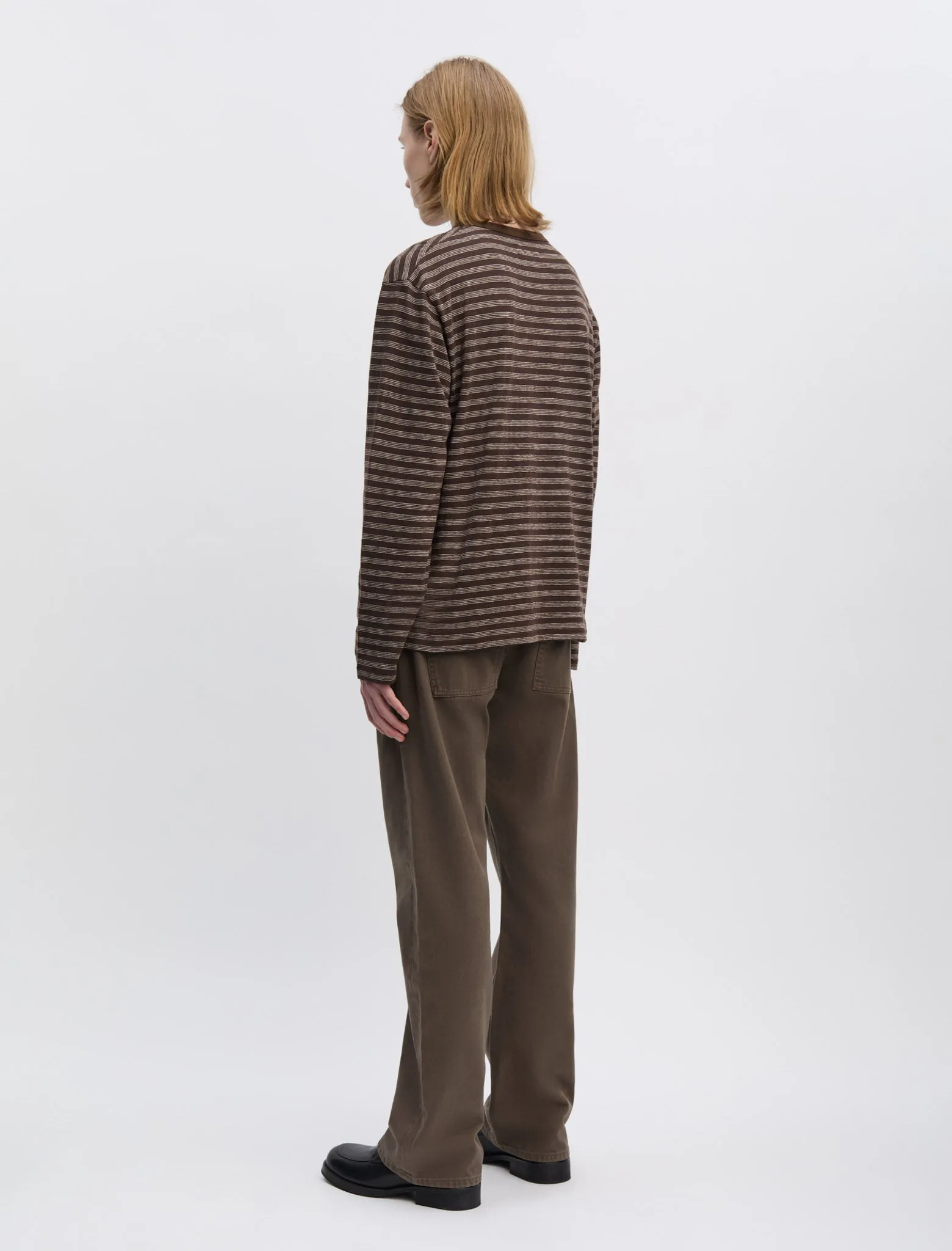 ANOTHER T-Shirt 3.0 JPN, Brown/Ecru Stripe sold by ANOTHER ASPECT product image thumbnail 5