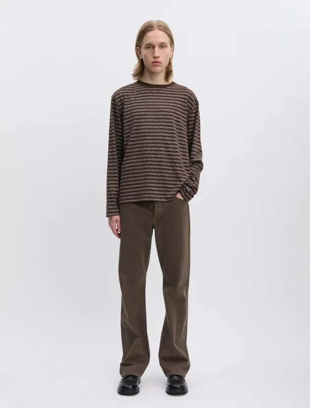 ANOTHER T-Shirt 3.0 JPN, Brown/Ecru Stripe made by ANOTHER ASPECT