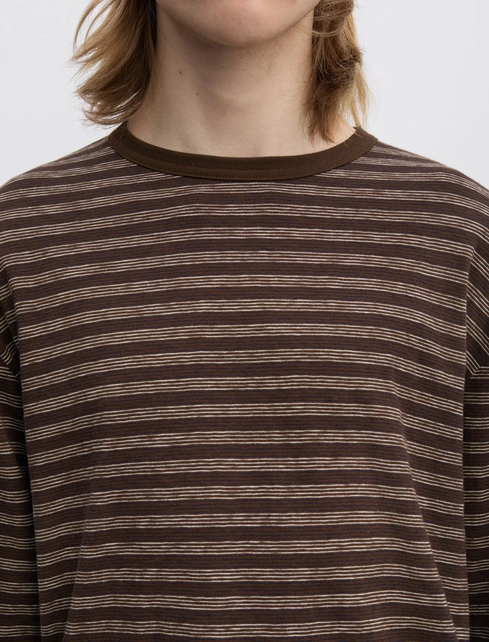 ANOTHER T-Shirt 3.0 JPN, Brown/Ecru Stripe sold by ANOTHER ASPECT product image thumbnail 2