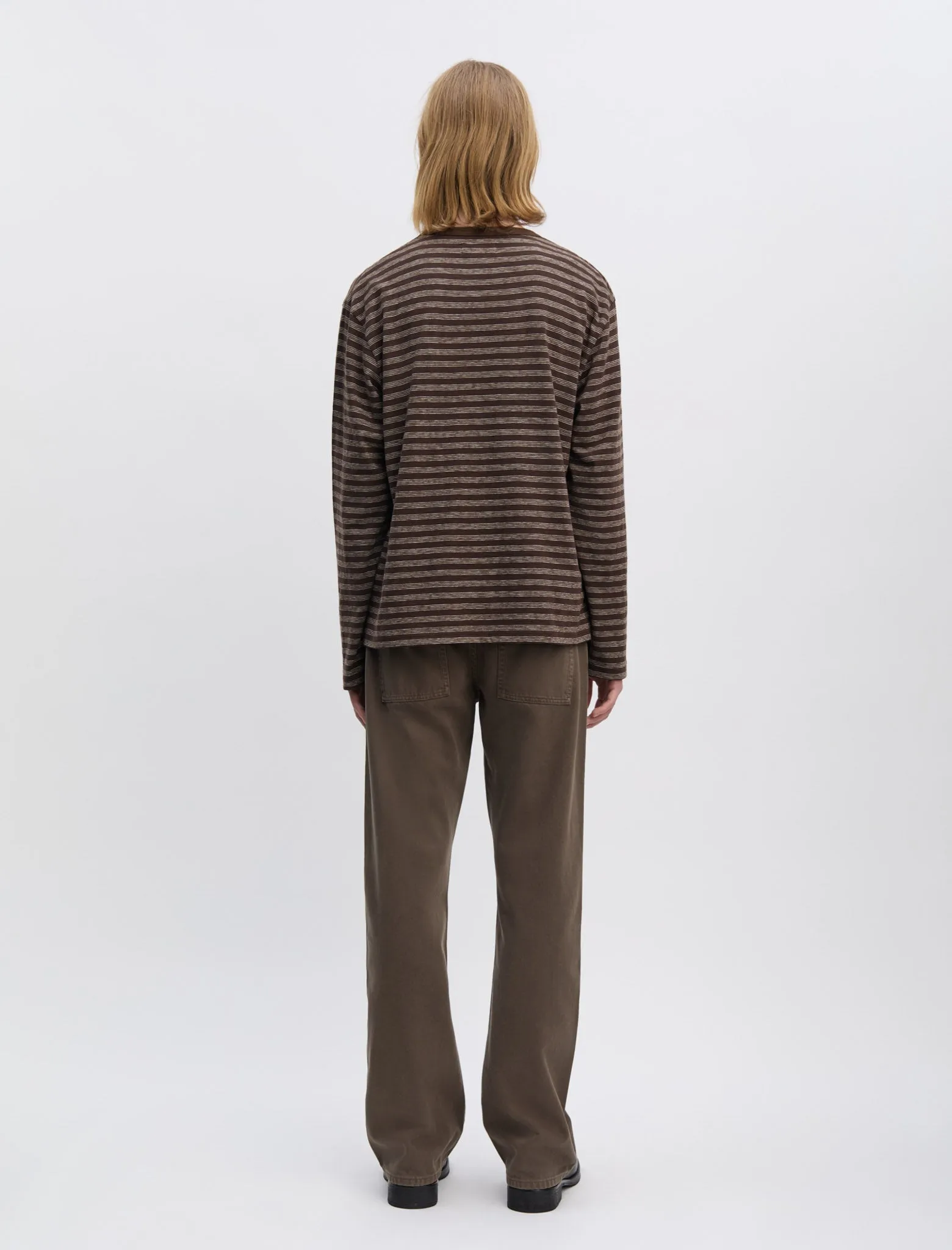 ANOTHER T-Shirt 3.0 JPN, Brown/Ecru Stripe sold by ANOTHER ASPECT product image thumbnail 4