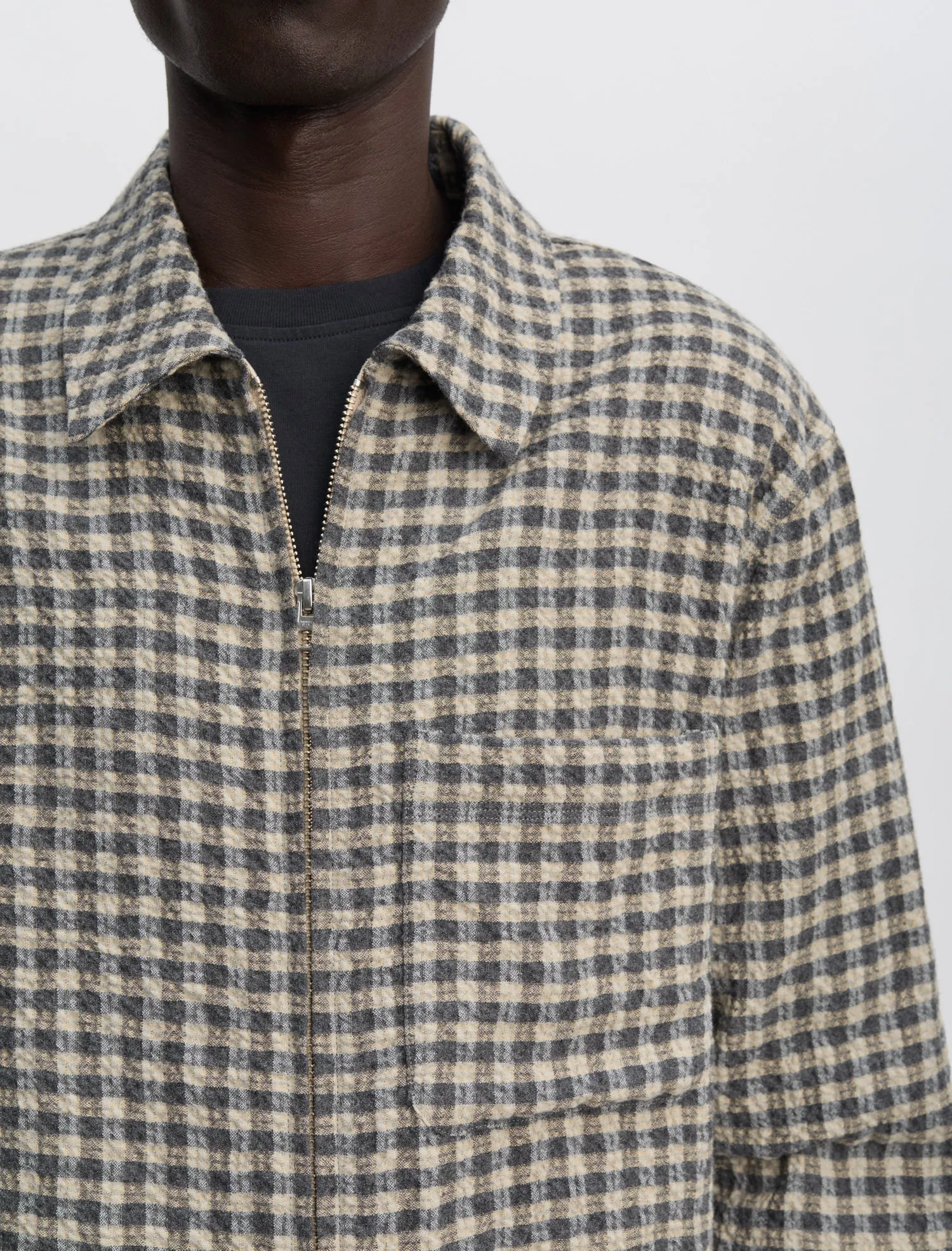 ANOTHER Overshirt 1.0 JPN, Blue/Ecru Check sold by ANOTHER ASPECT product image thumbnail 2